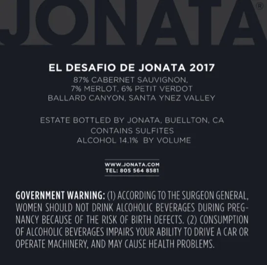 2017 Desafio Back Label