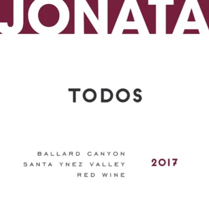 2017 Todos Front Label