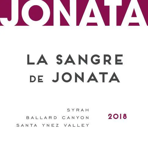 2018 Sangre Front Label