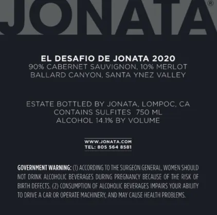 2020 Desafio Back Label
